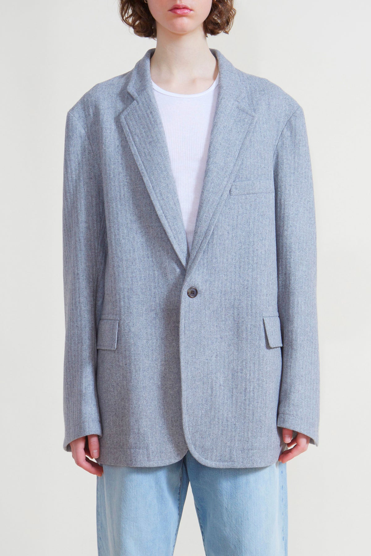 Deconstructed Blazer - Light Grey
