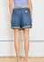 Blair Double Pleated Short w/ Cuff - Seymour Indigo