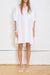 Oversized Cuffed Shirtdress - White