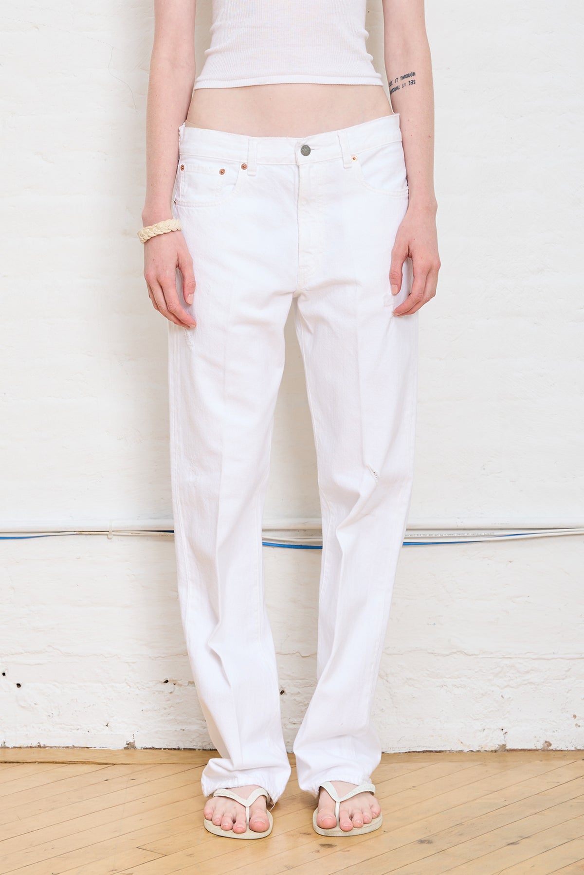 Lucy Boyfriend Jean - White Wash