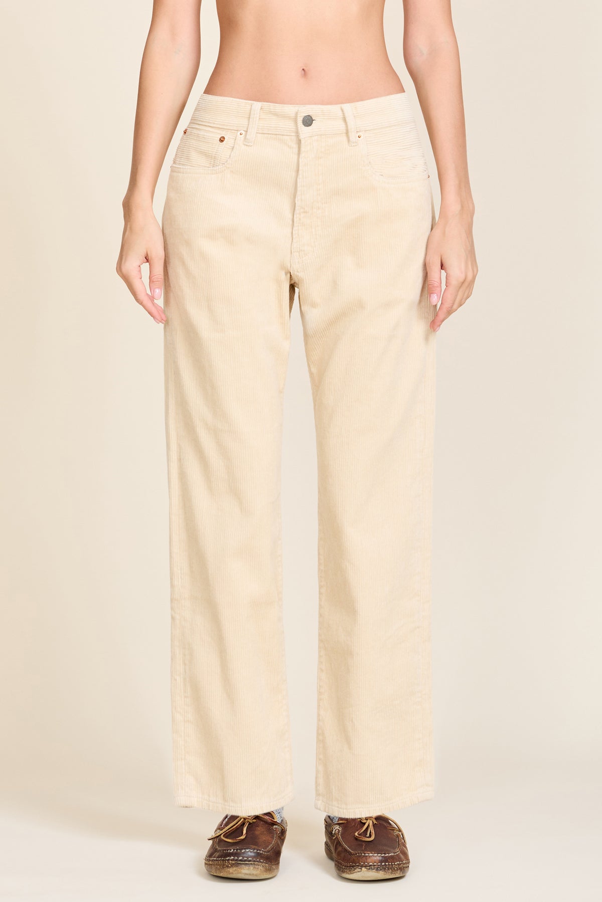 Lucy Boyfriend Pant - Sand Corduroy