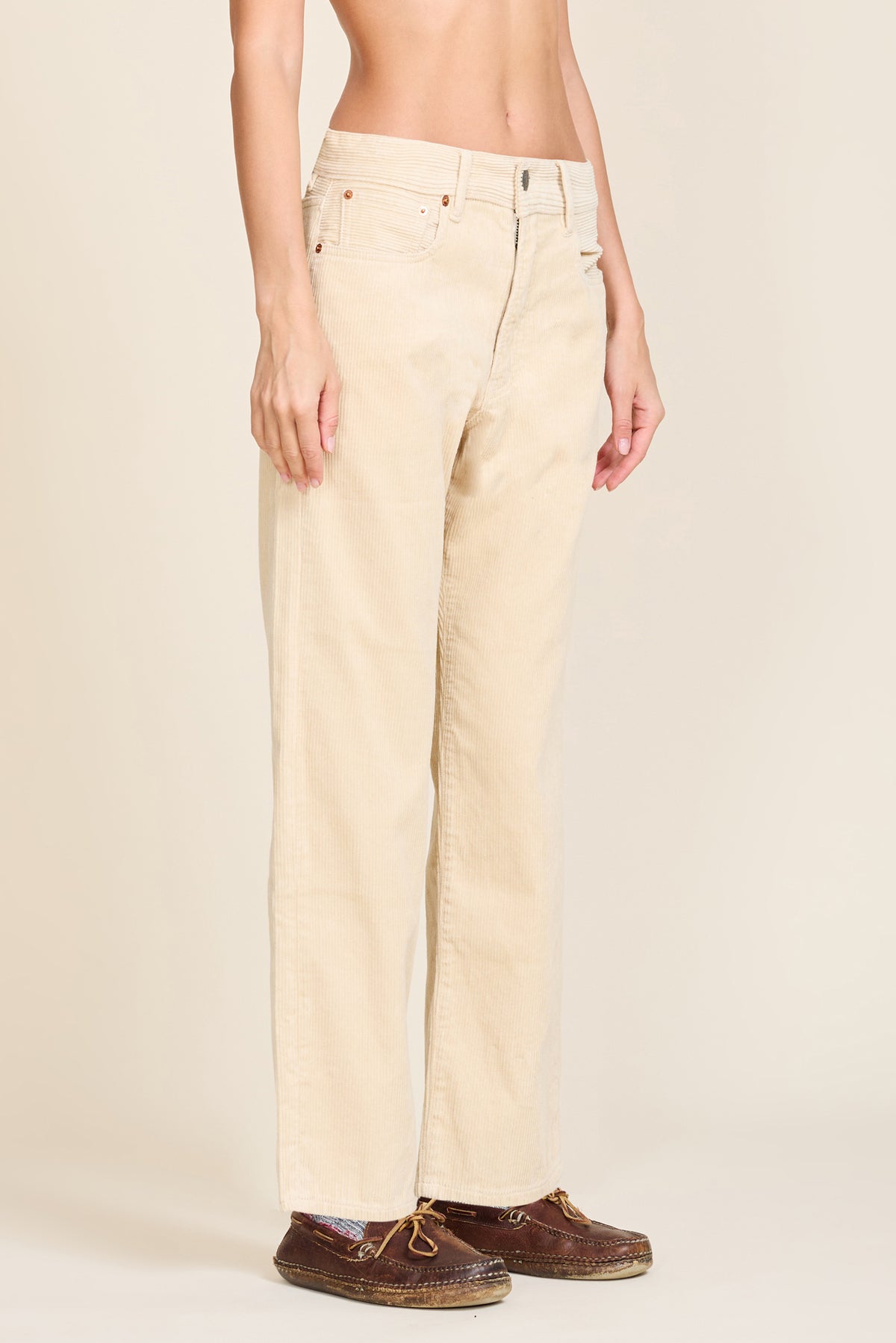 Lucy Boyfriend Pant - Sand Corduroy