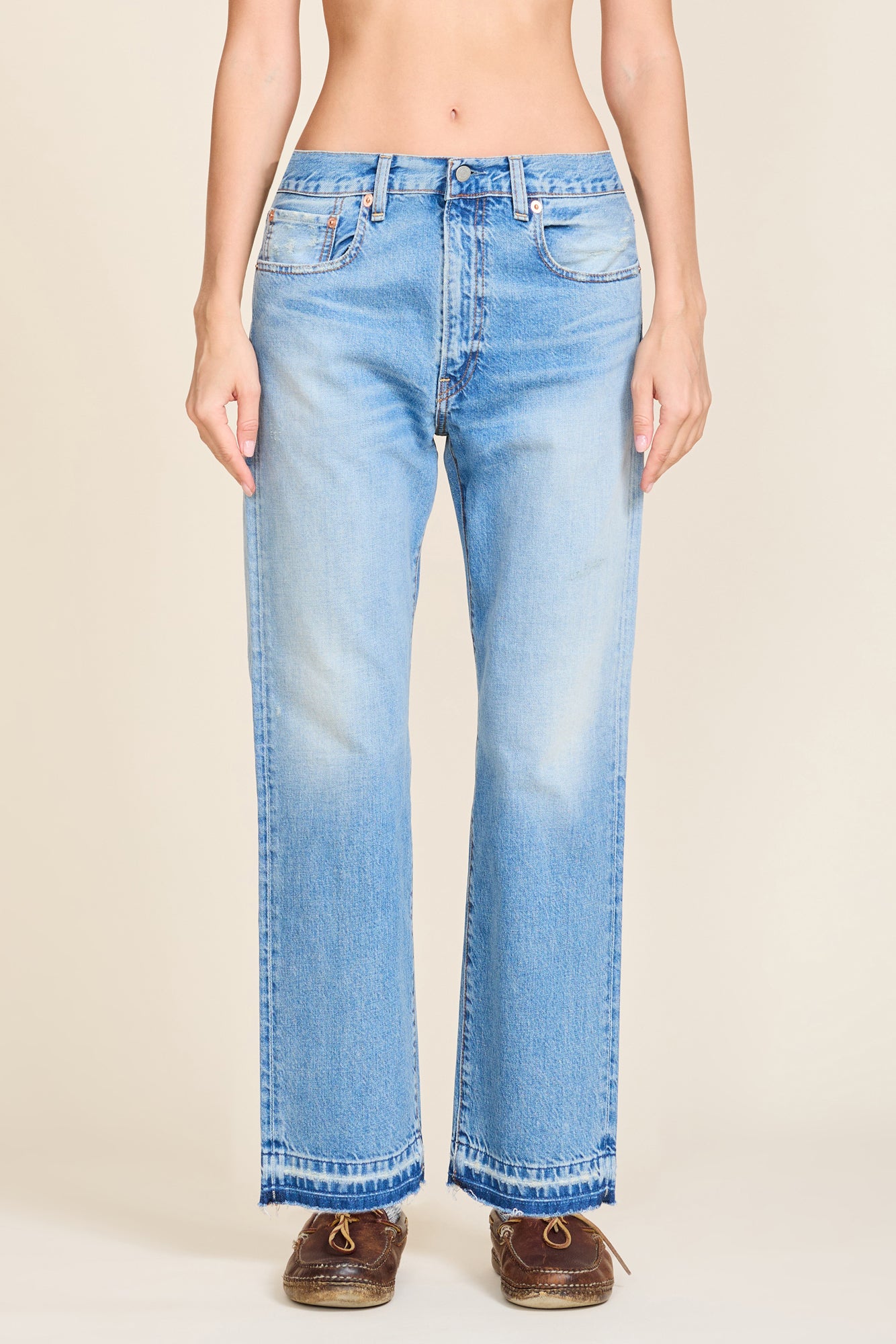 Lucy Boyfriend Jean - Alsen Indigo W/ Let Down Hem