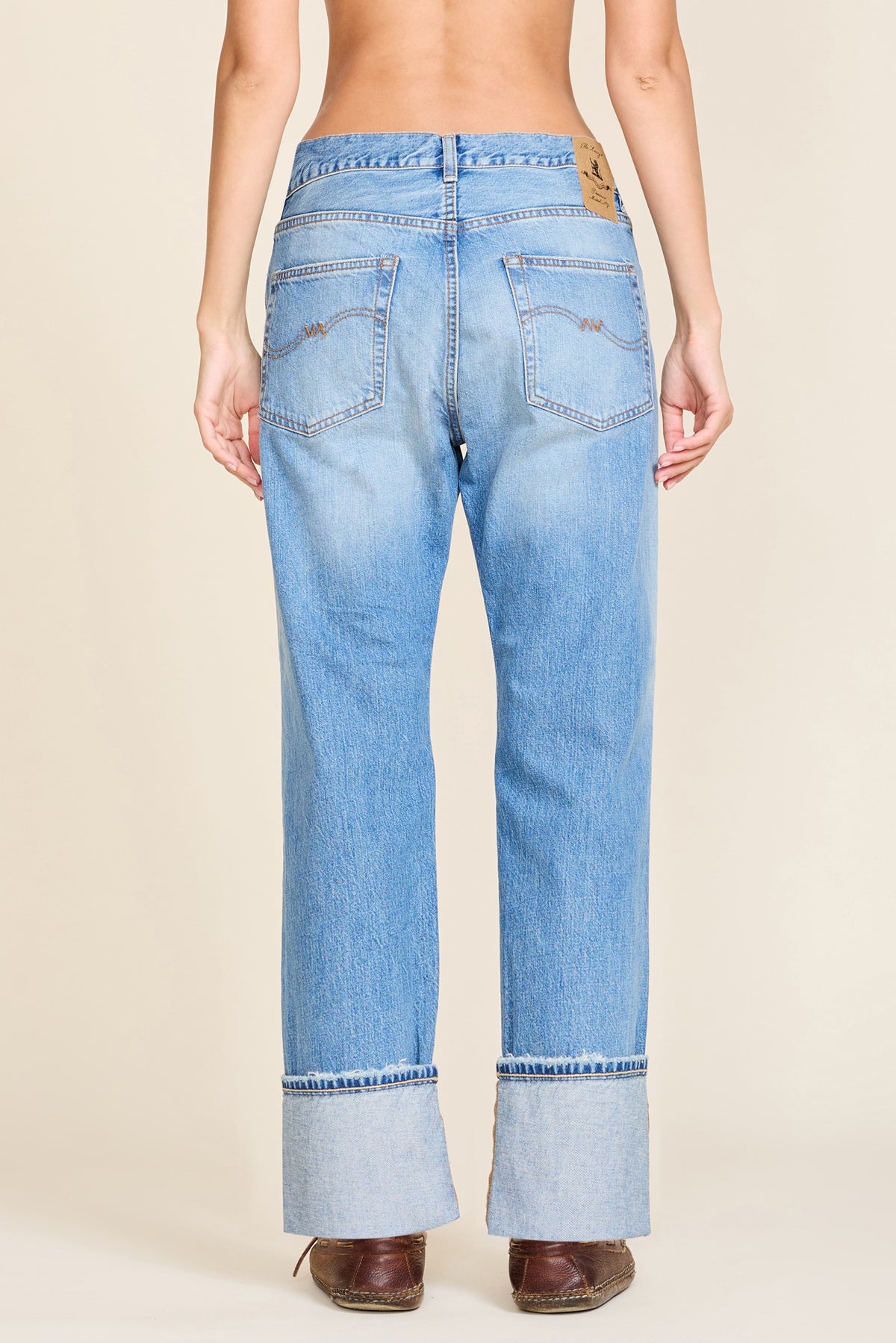 Lucy Boyfriend Jean - Alsen w/ Rips and Cuff