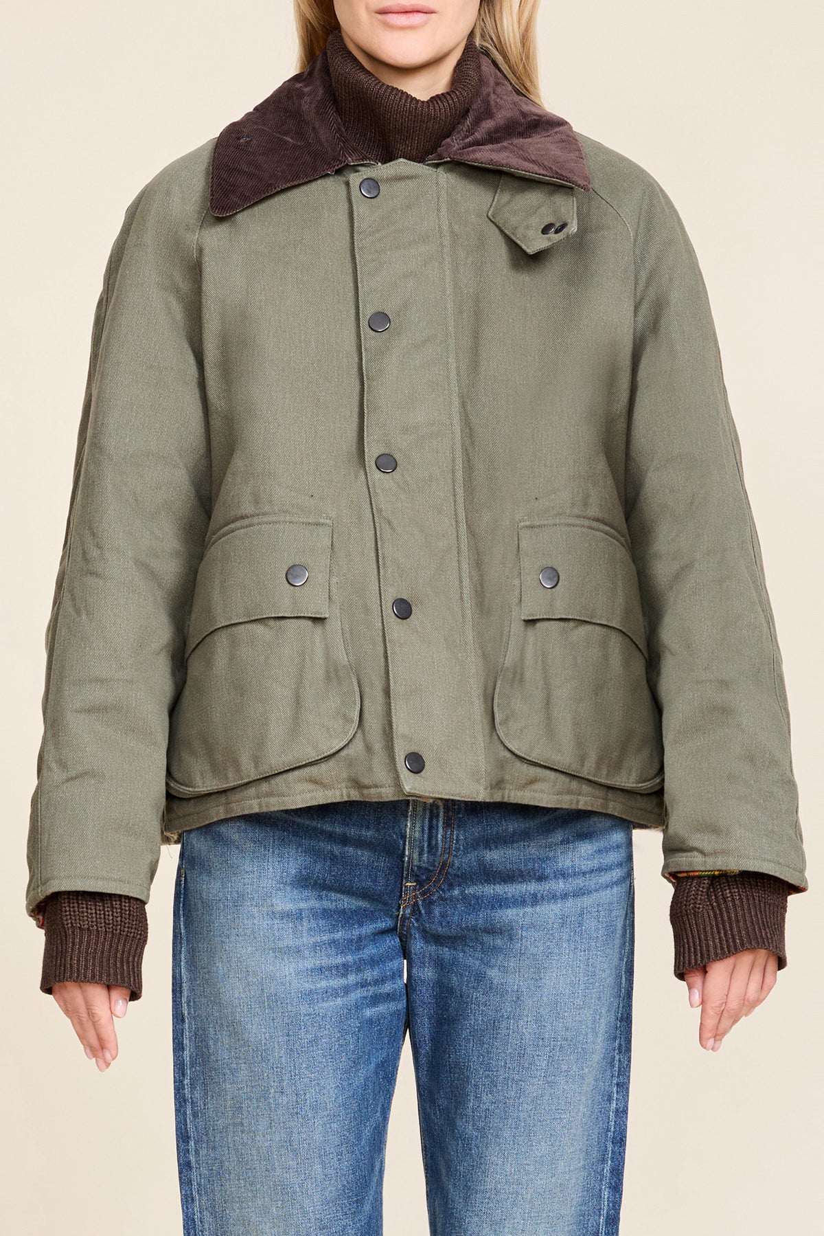 Oversized Field Jacket - Olive
