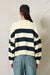 Wide Stripe Sweater - Navy /Cream Stripe