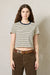 Striped Baby Tee - Narrow Cream /Navy Stripe