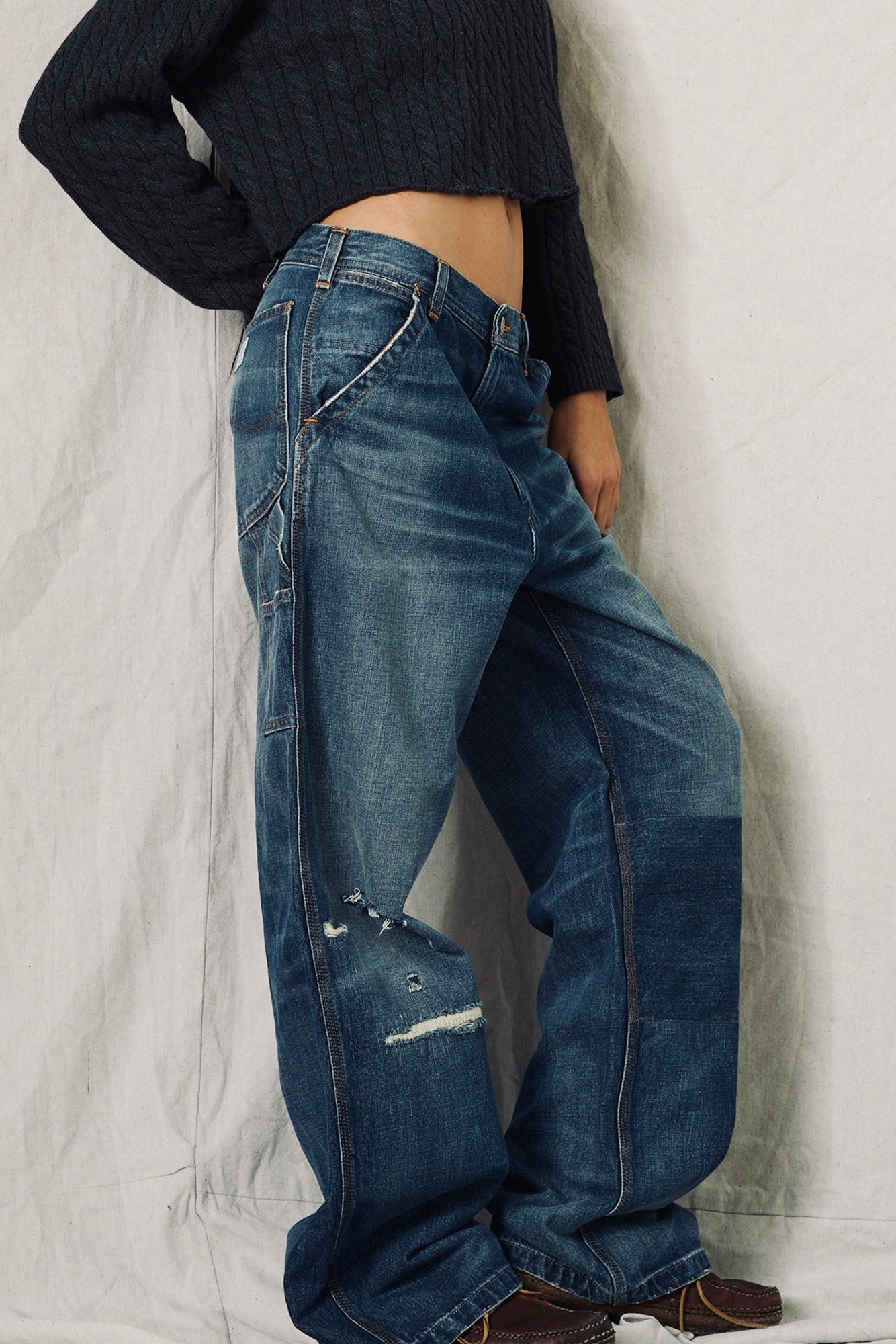 Teri Wide Leg Carpenter Jean - Eldon