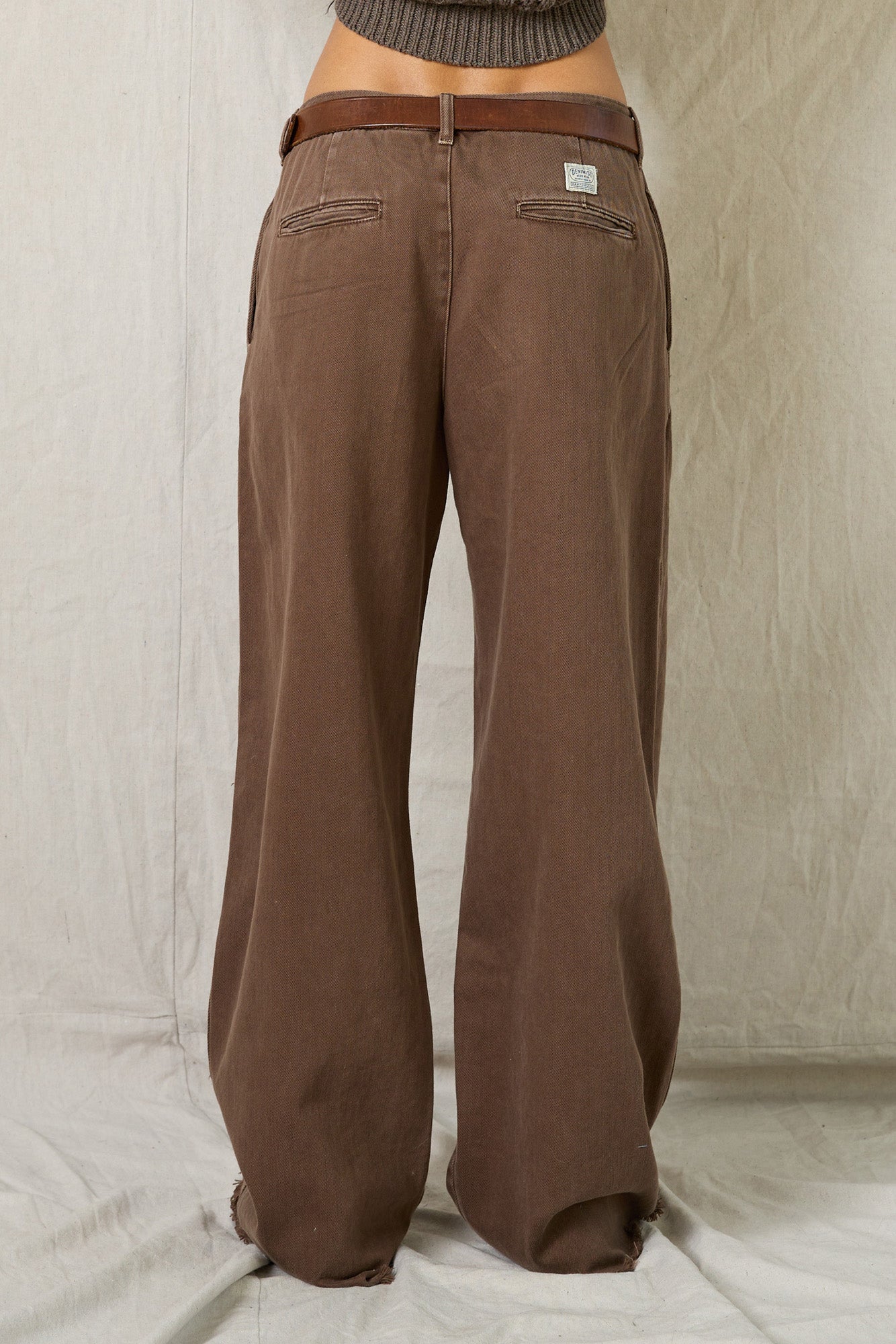 Blair Double Pleated Pant - Chestnut