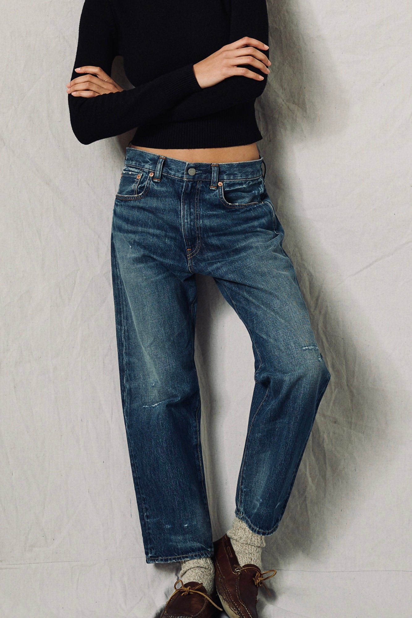 Lucy Boyfriend Jean - Eldon W/ Rips