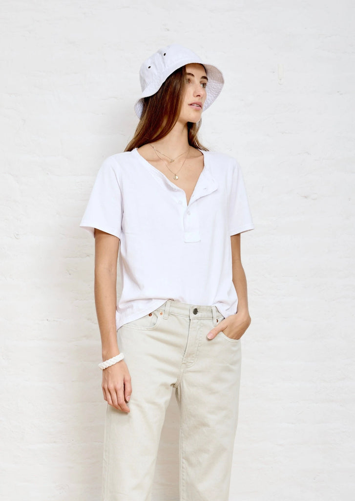 Henley T - White