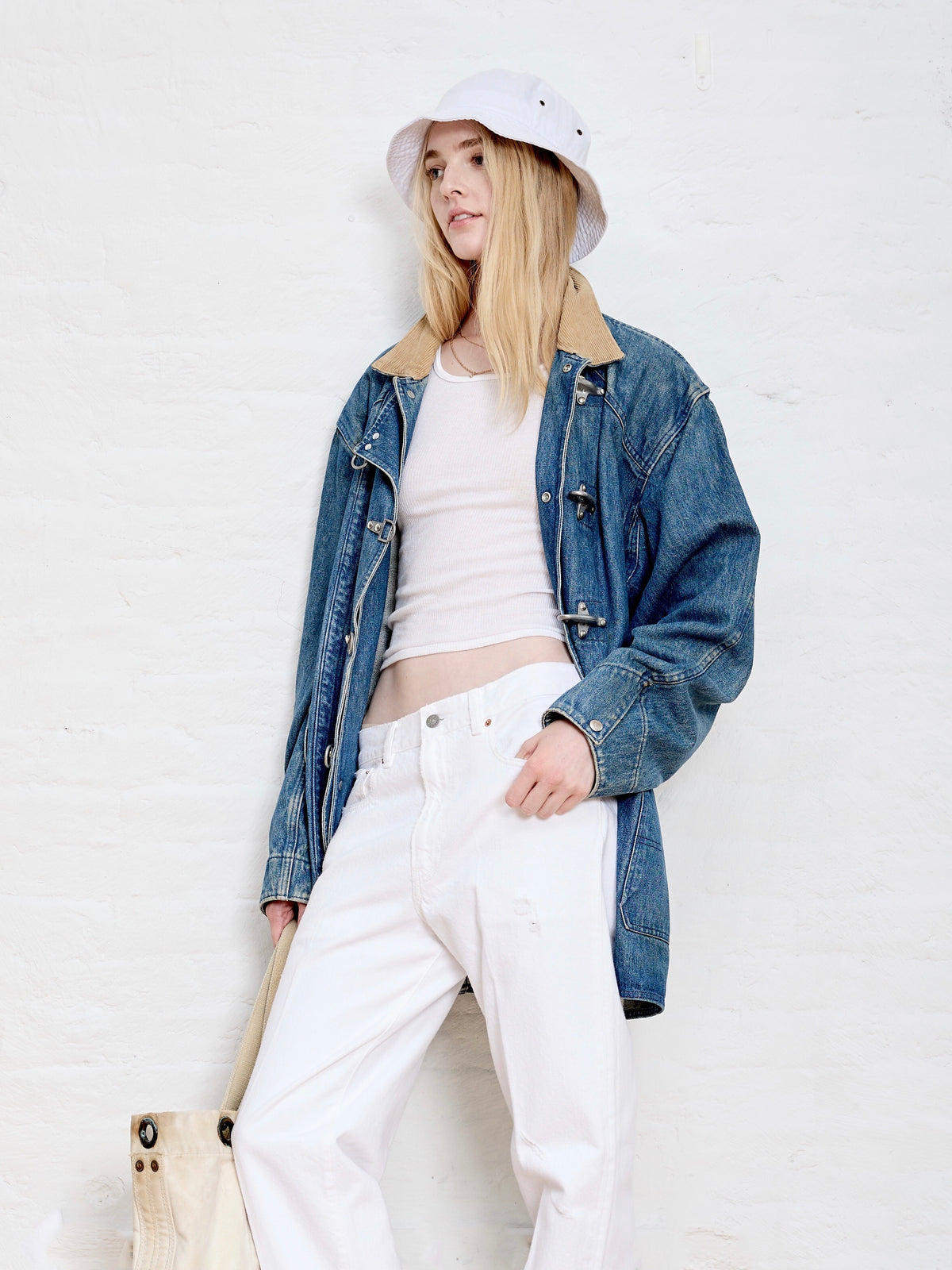 Lucy Boyfriend Jean - White Wash