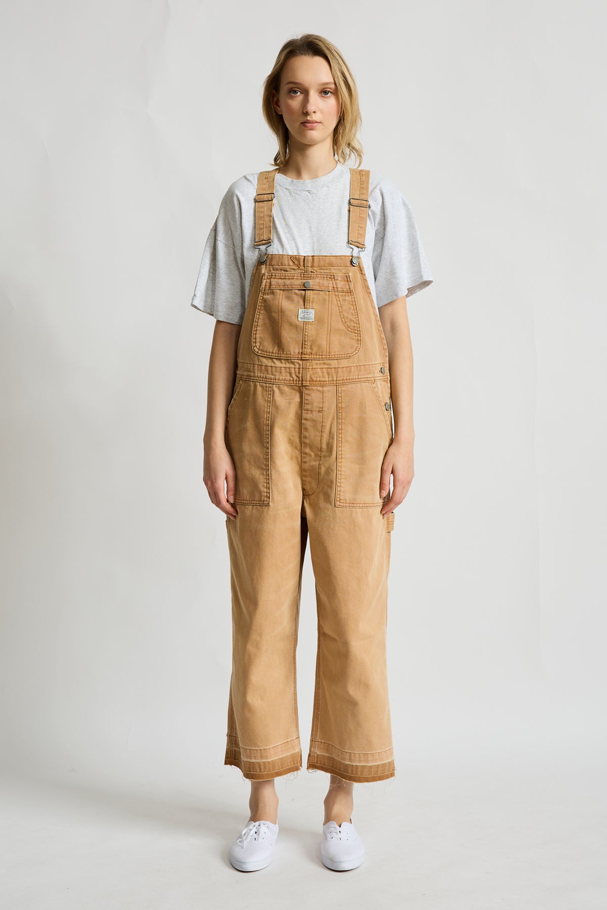 Relaxed Overall - Worn Khaki Canvas