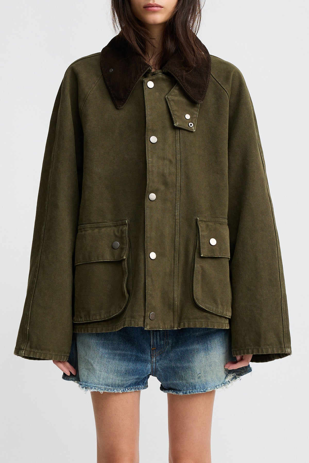 Oversized Field Jacket - Olive