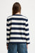 Long Sleeved Boatneck Tee - Jumbo Navy/White Stripe