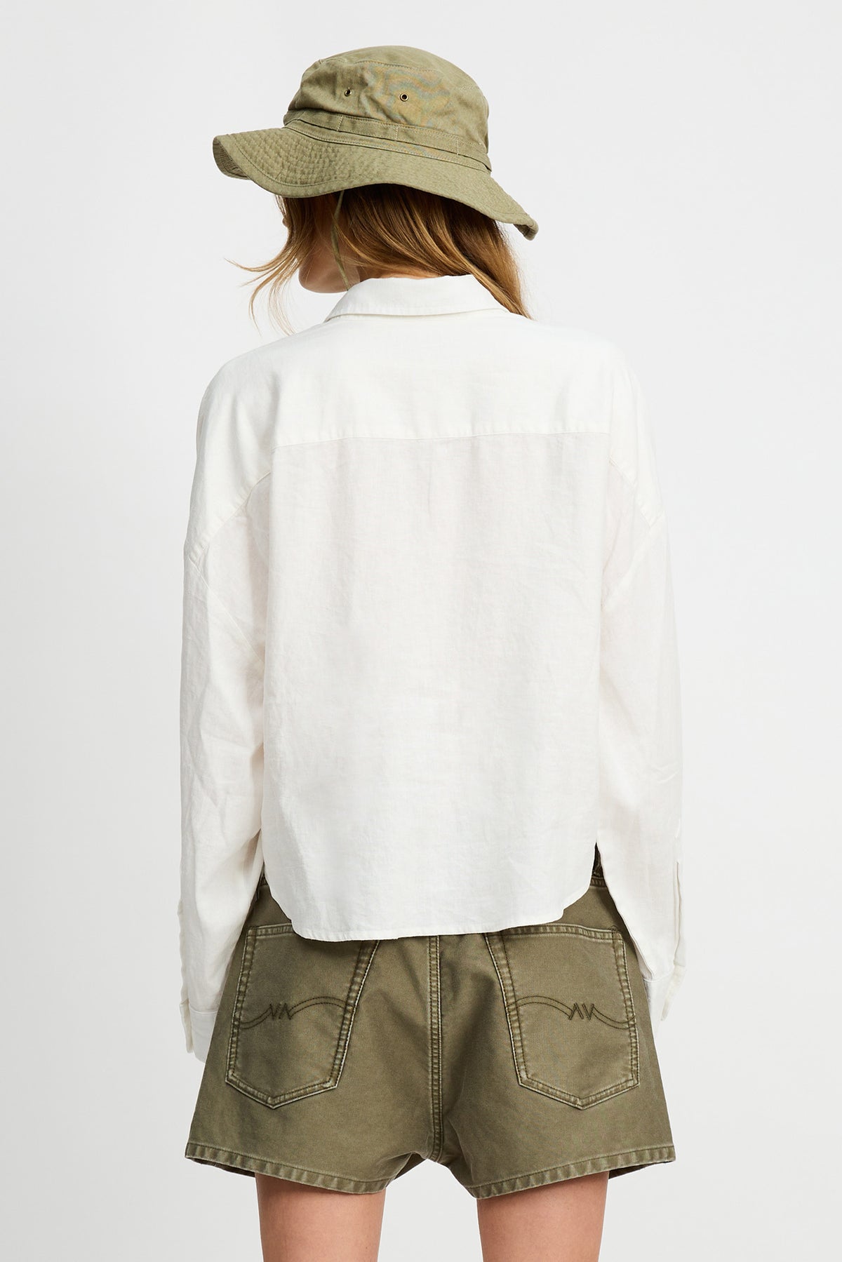 Twisted Front Shirt - White
