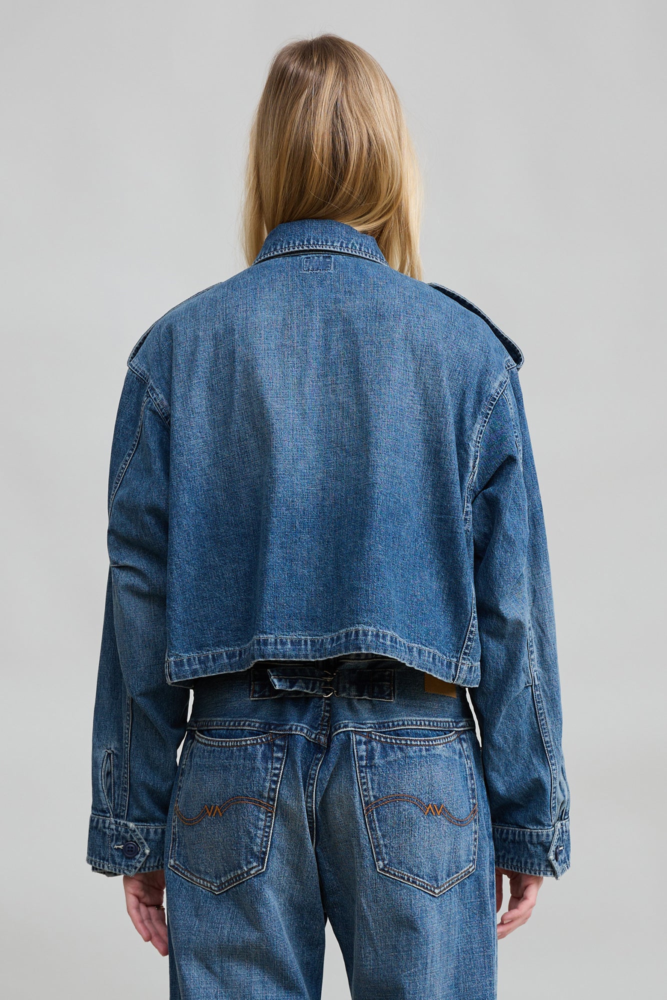Cropped Utility Field Jacket - Shane Indigo