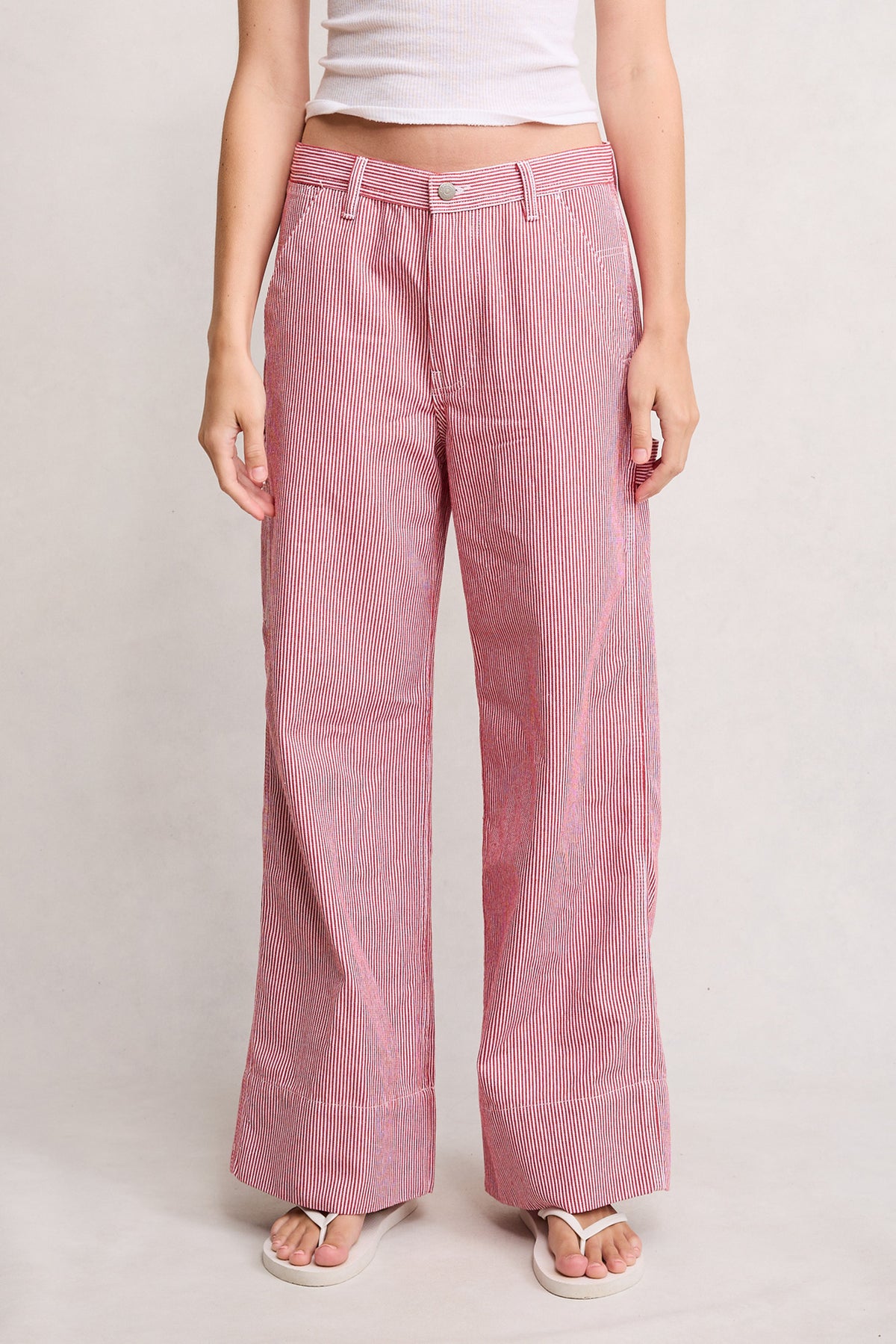 Payden Relaxed Carpenter Pant - Red Railroad Stripe