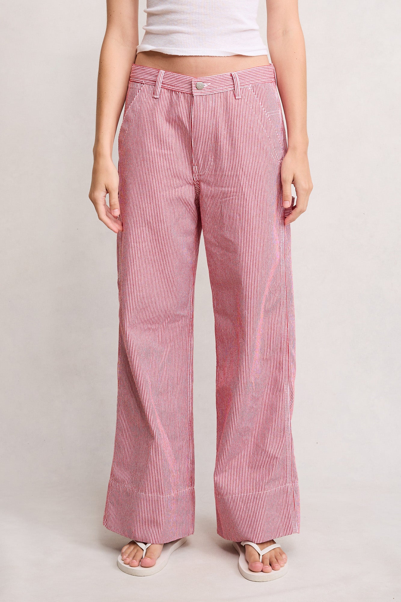 Payden Relaxed Carpenter Pant - Red Railroad Stripe