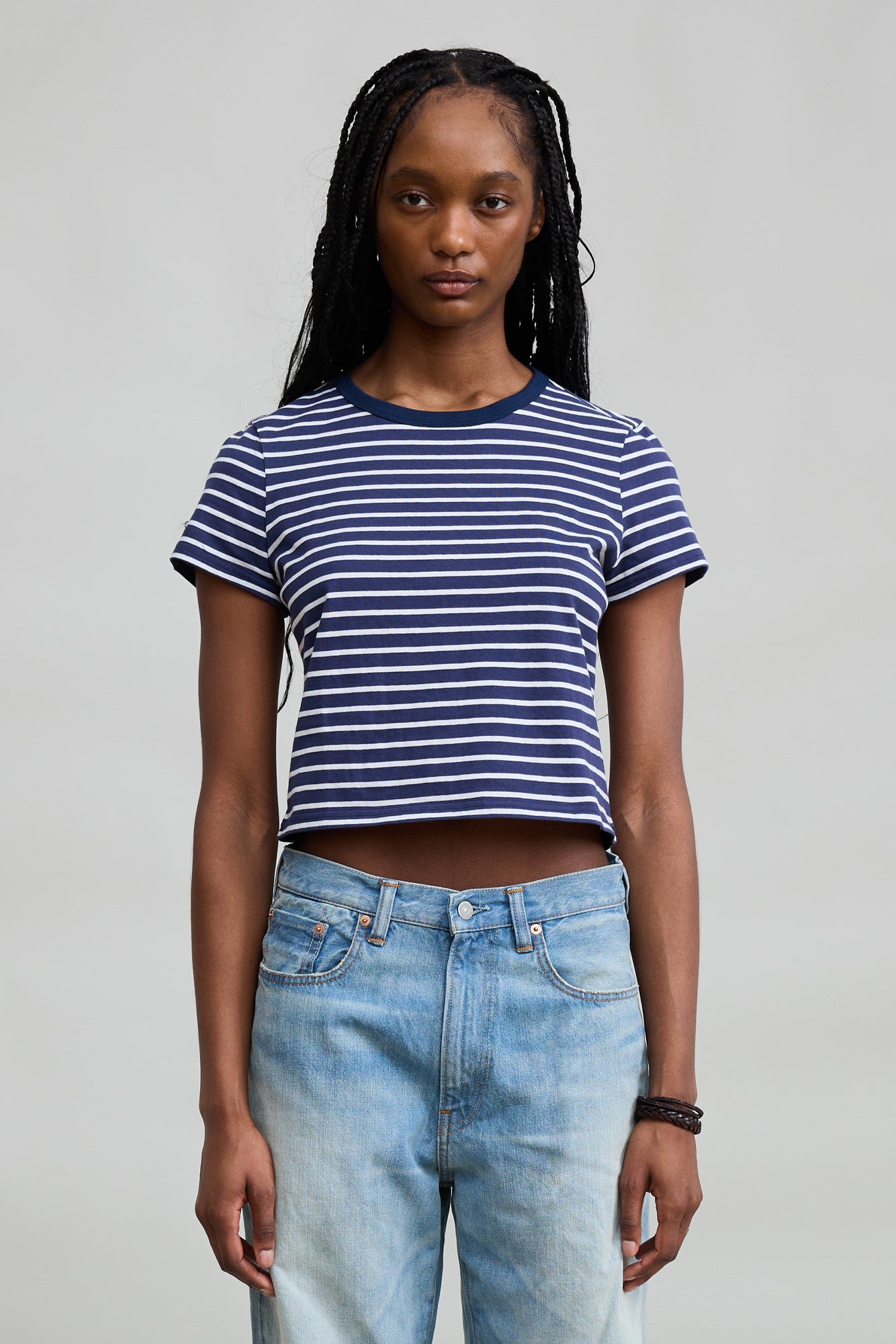 Lee Baby Stripe Tee - Royal Blue / White Stripe