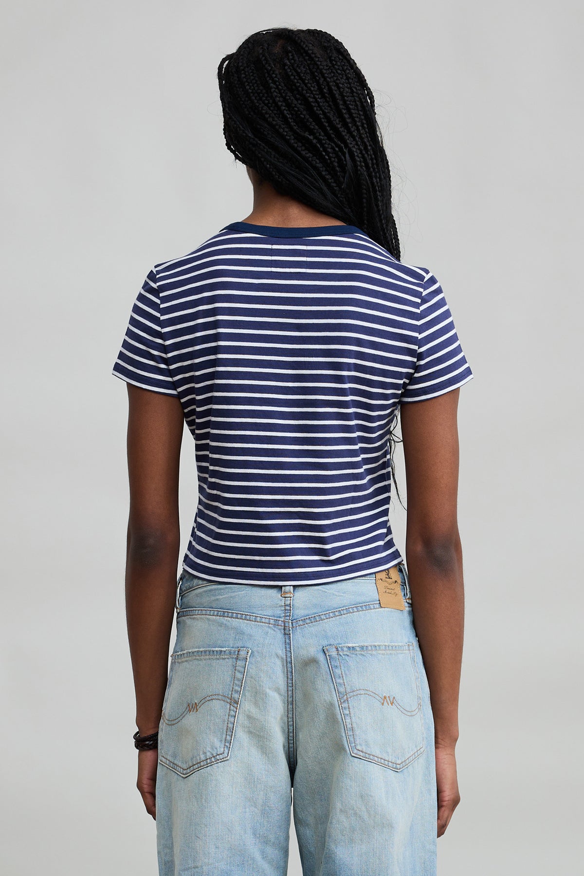 Lee Baby Stripe Tee - Royal Blue / White Stripe