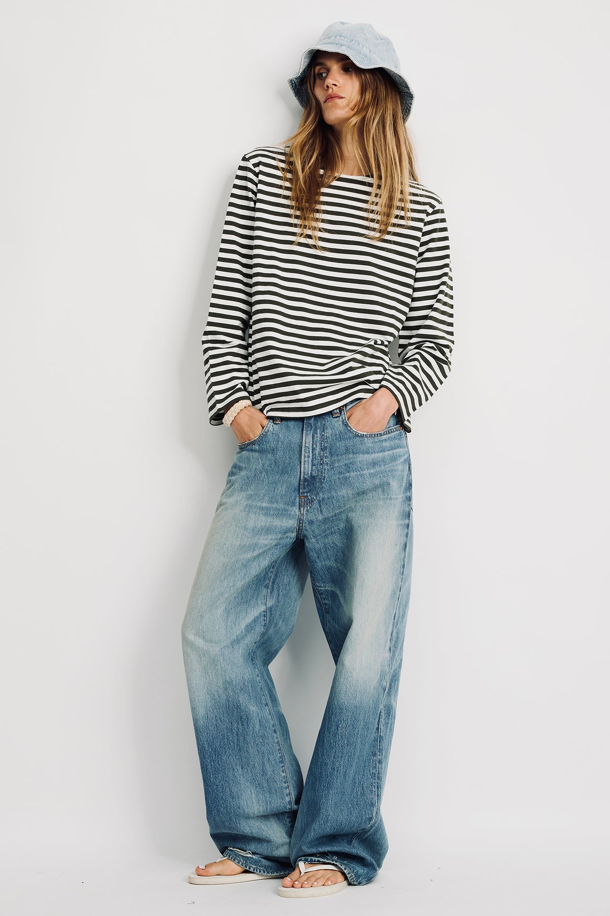 Teri Wide Leg Jean - Glenmore Blue