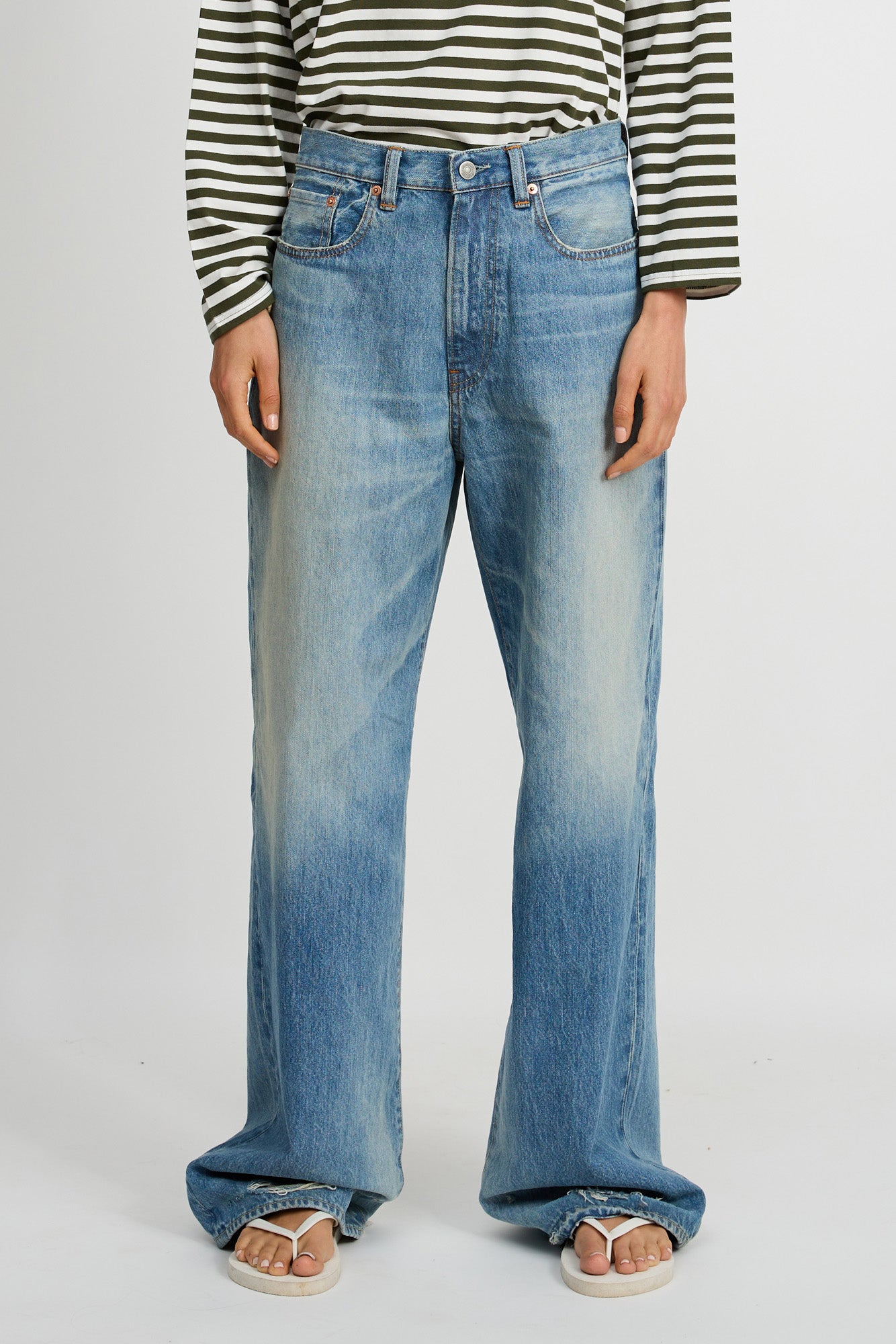 Teri Wide Leg Jean - Glenmore Blue