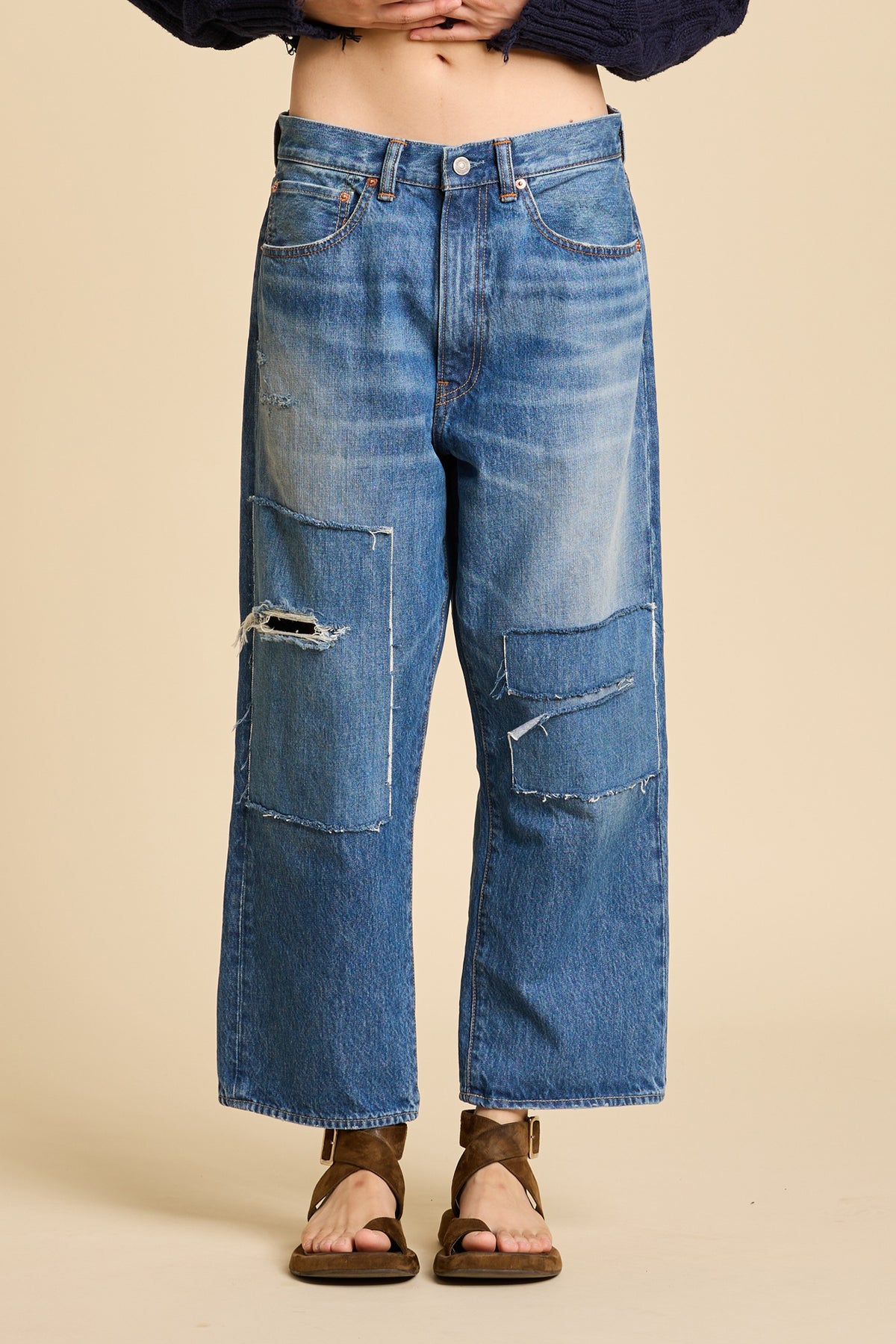 Haisley Slouch Boyfriend Jean - Apsley Blue