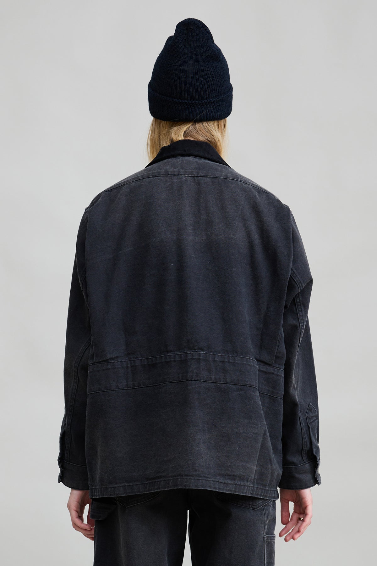 Relaxed Field Jacket - Worn Black Canvas