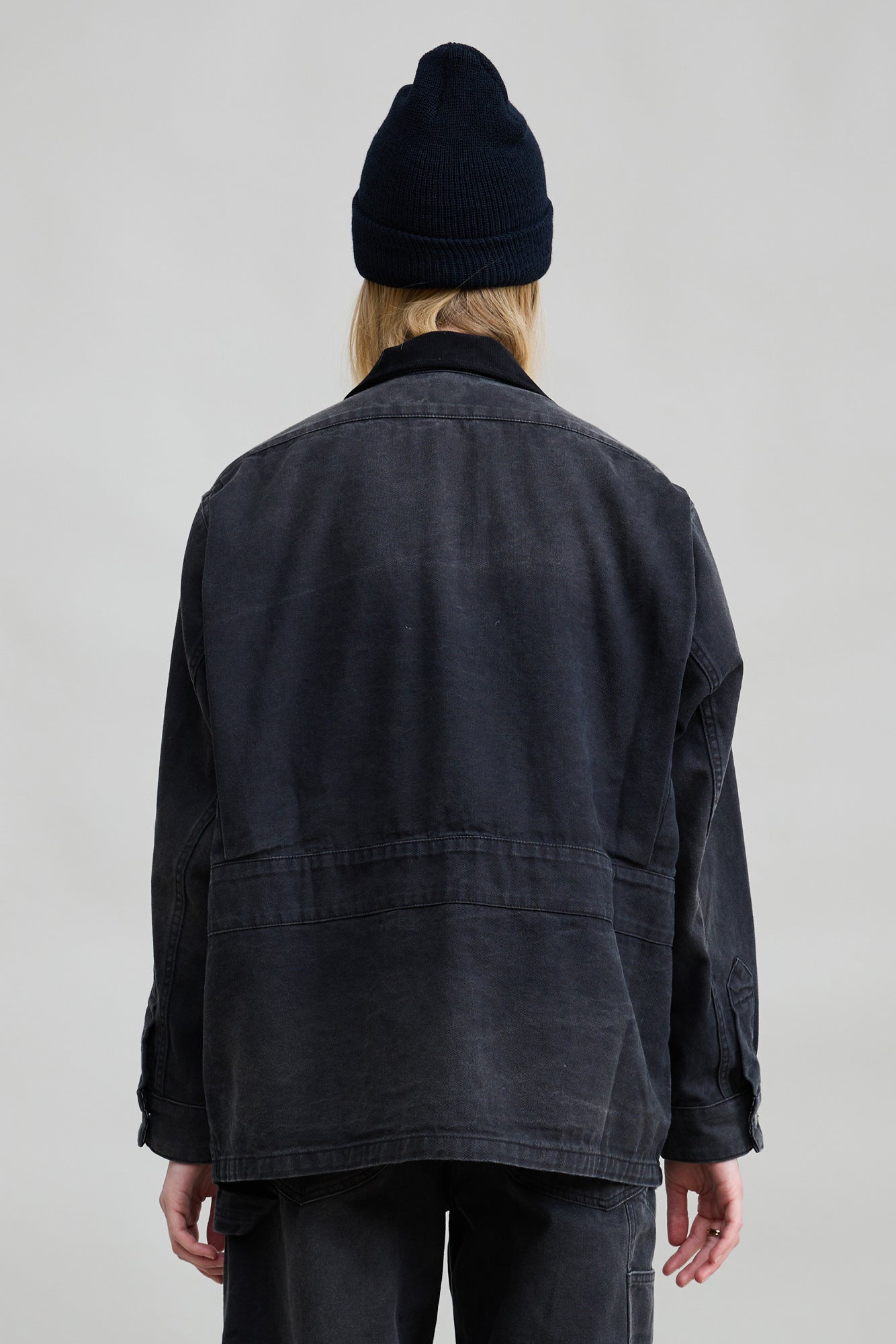 Relaxed Field Jacket - Worn Black Canvas