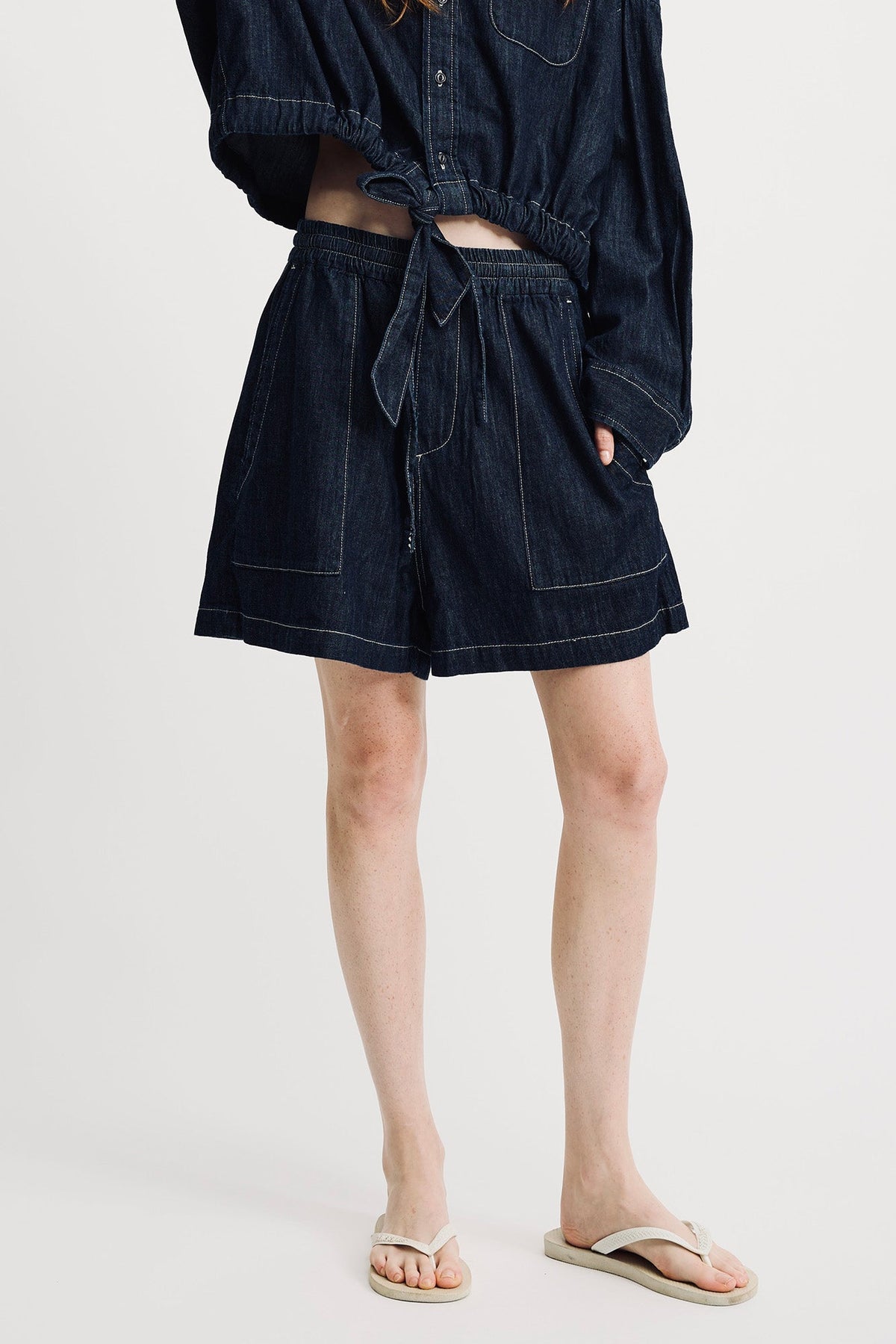 Relaxed Utility Short - Drapey Rinse Indigo