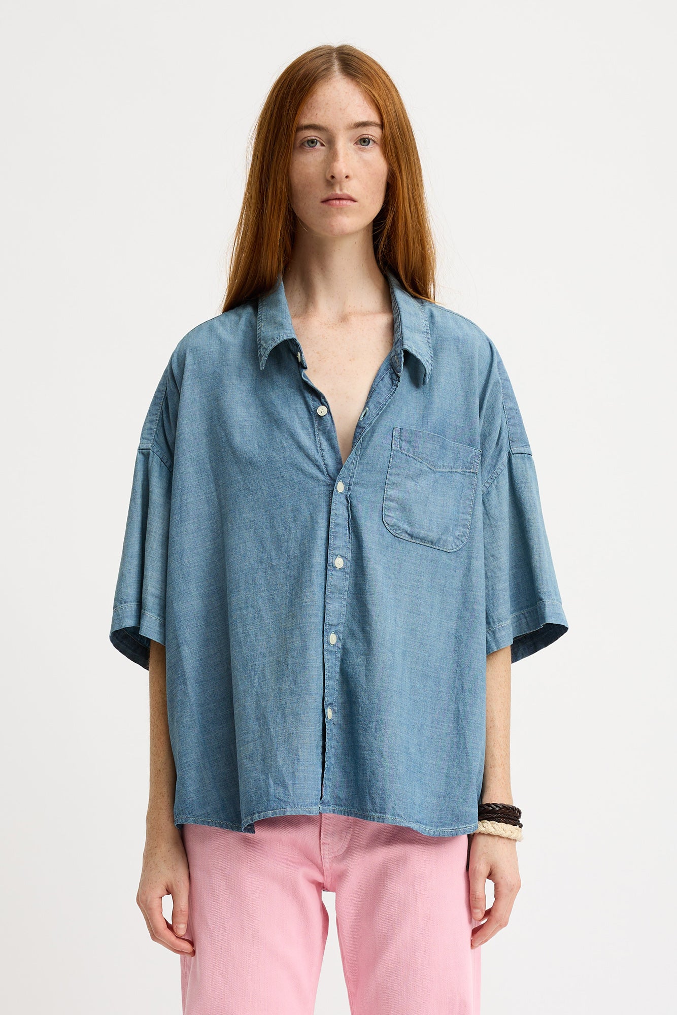 Short Sleeve Button Down Shirt - Dark Somerset