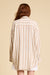 Button Front Shirt - Jumbo Beige/Ecru Stripe