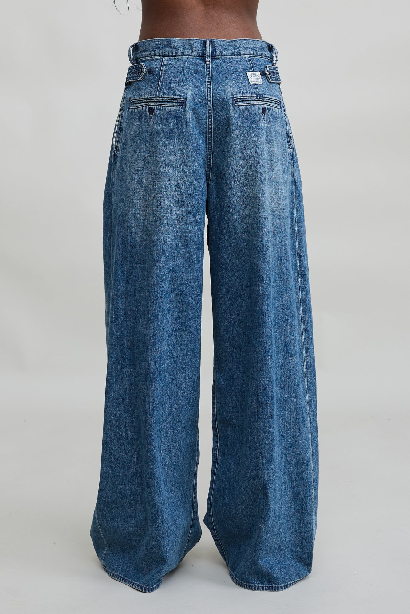 Ainsley Triple Pleat Jean - Shane Indigo