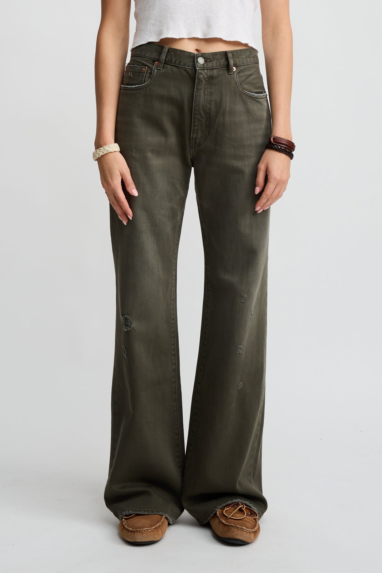 Dena Jeans - Vintage Dark Olive