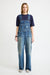 Slouch Bib Overall - Esher Blue