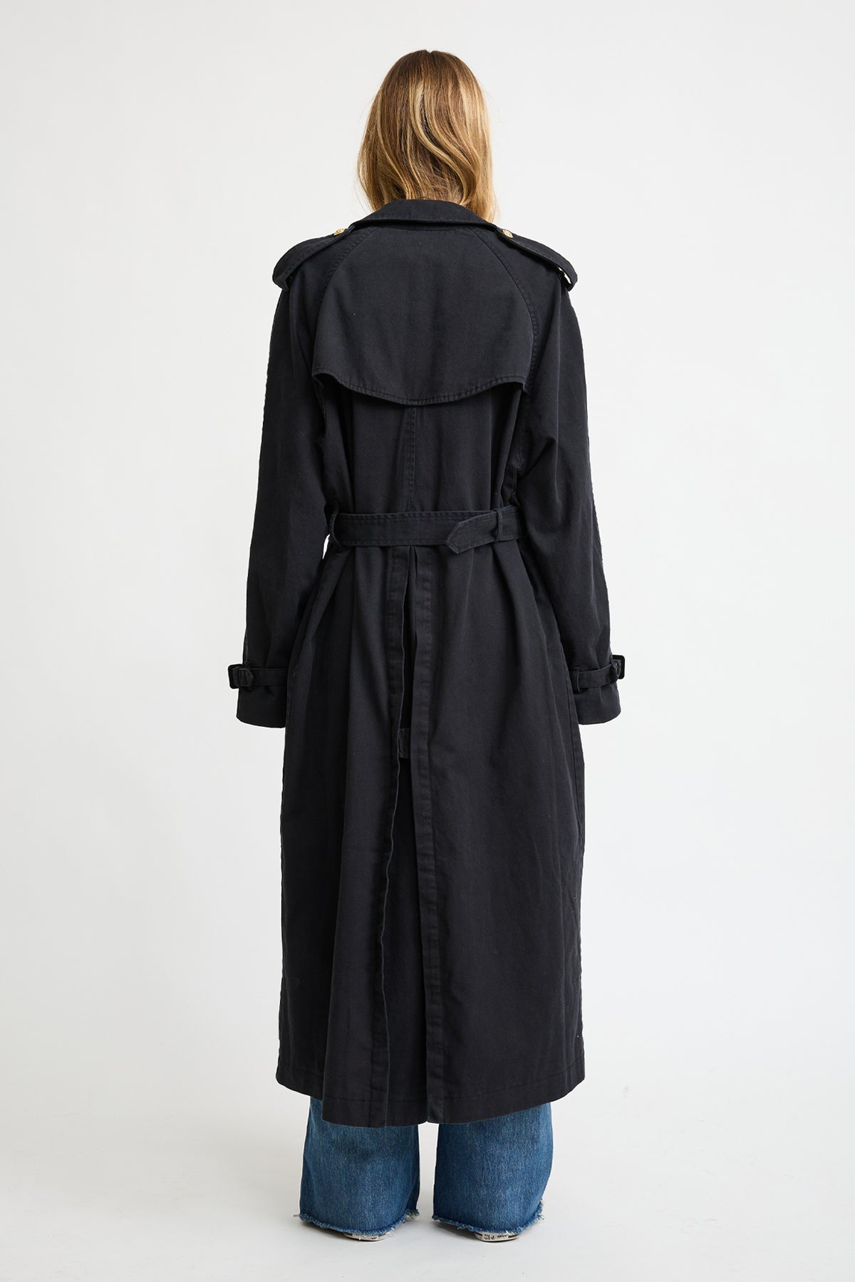 Oversized Trench Coat - Black