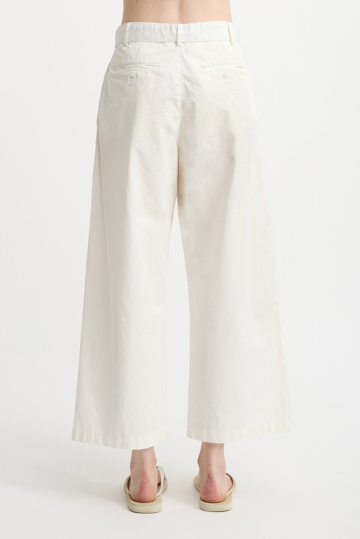 Belted Chino - White