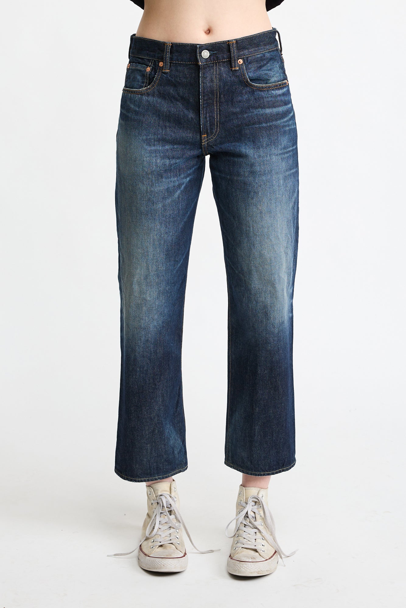 Lindsay Slim Boyfriend Jean - Dewitt Blue