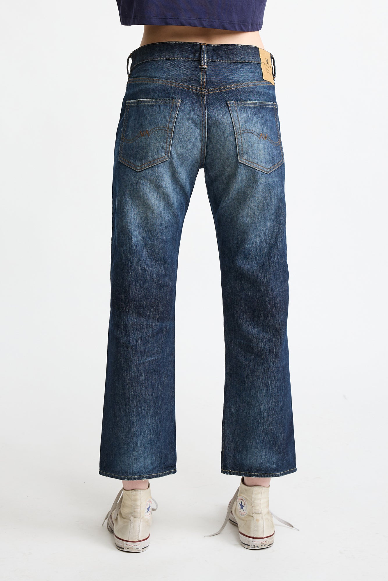 Lindsay Slim Boyfriend Jean - Dewitt Blue