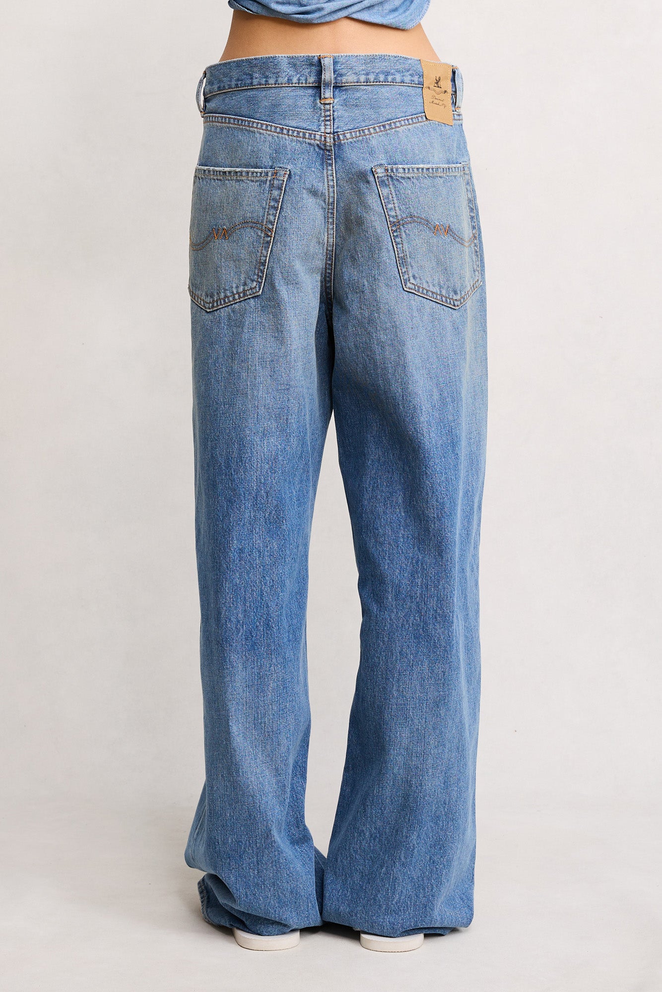 Teri Wide Leg Jean - Rehan Blue