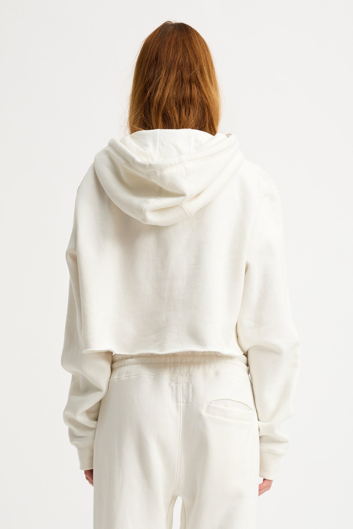 Cropped Classic MTK Hoodie - White