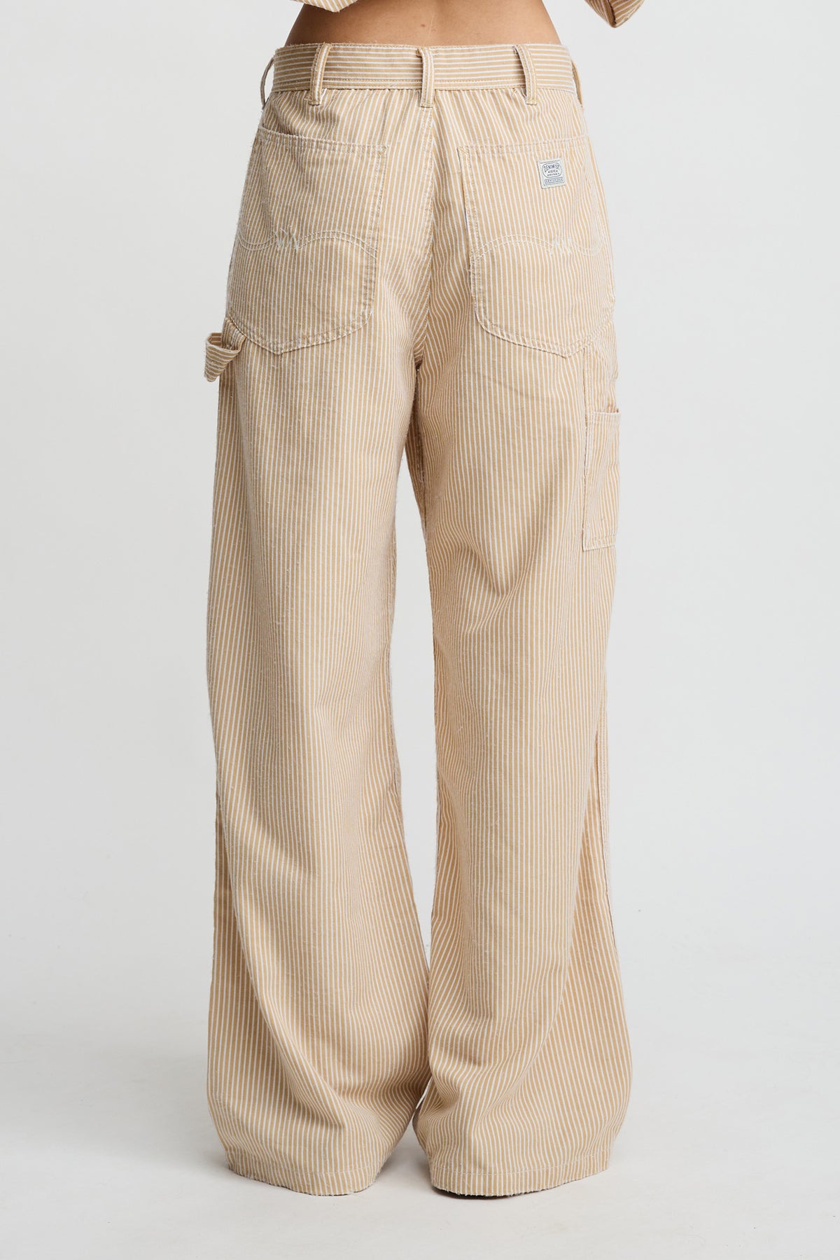 Teri Wide Leg Carpenter Pant - Railroad Khaki