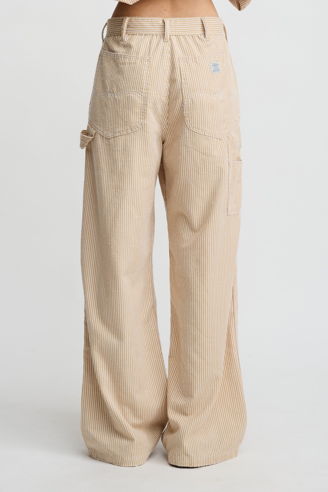Teri Wide Leg Carpenter Pant - Railroad Khaki