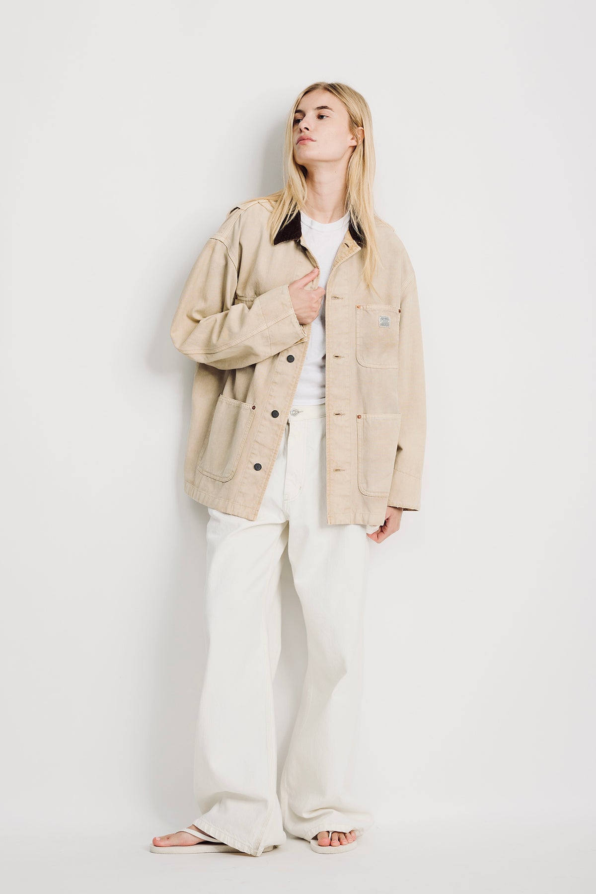 Oversized Chore Jacket - Light Khaki