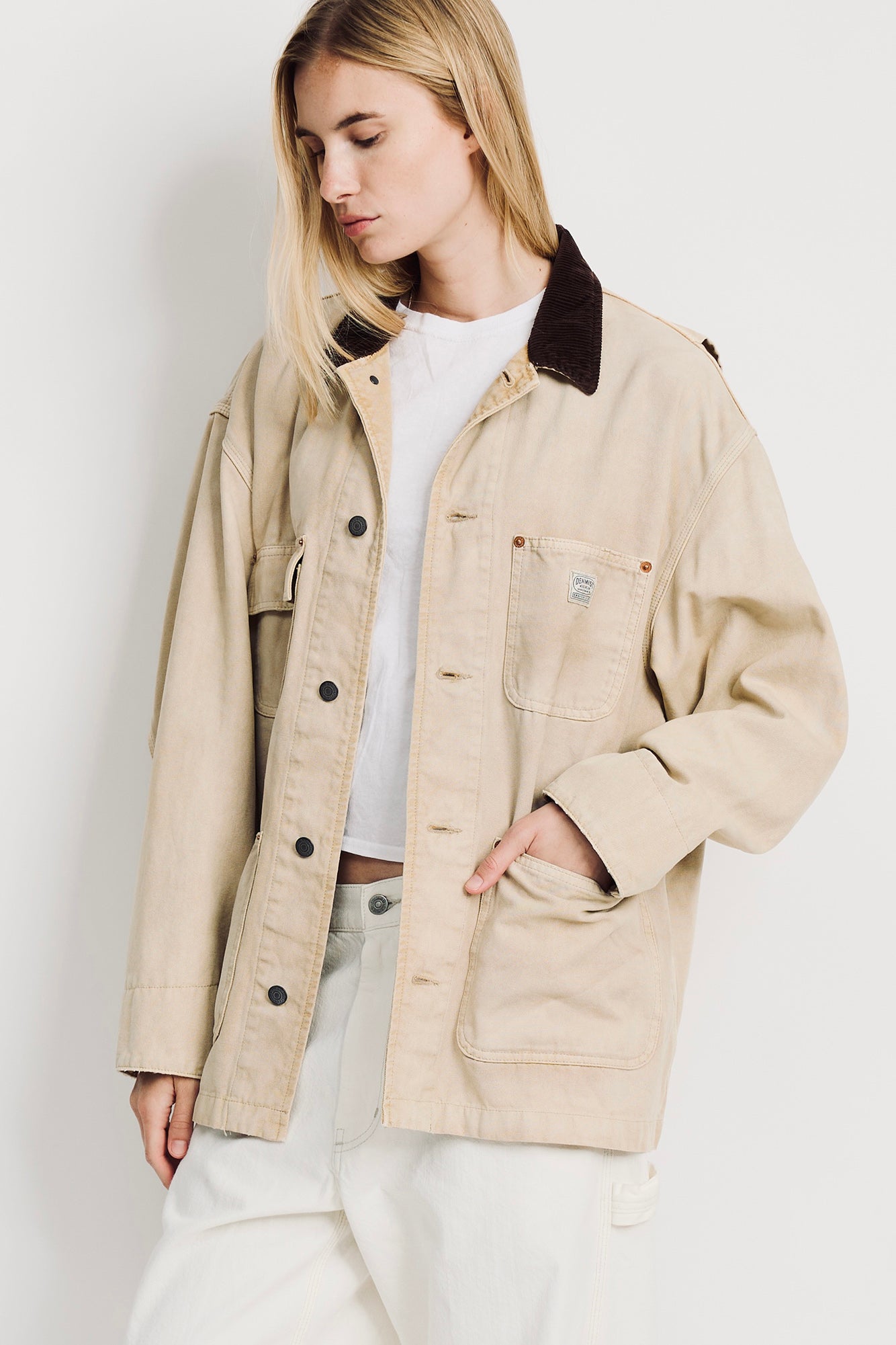 Oversized Chore Jacket - Light Khaki
