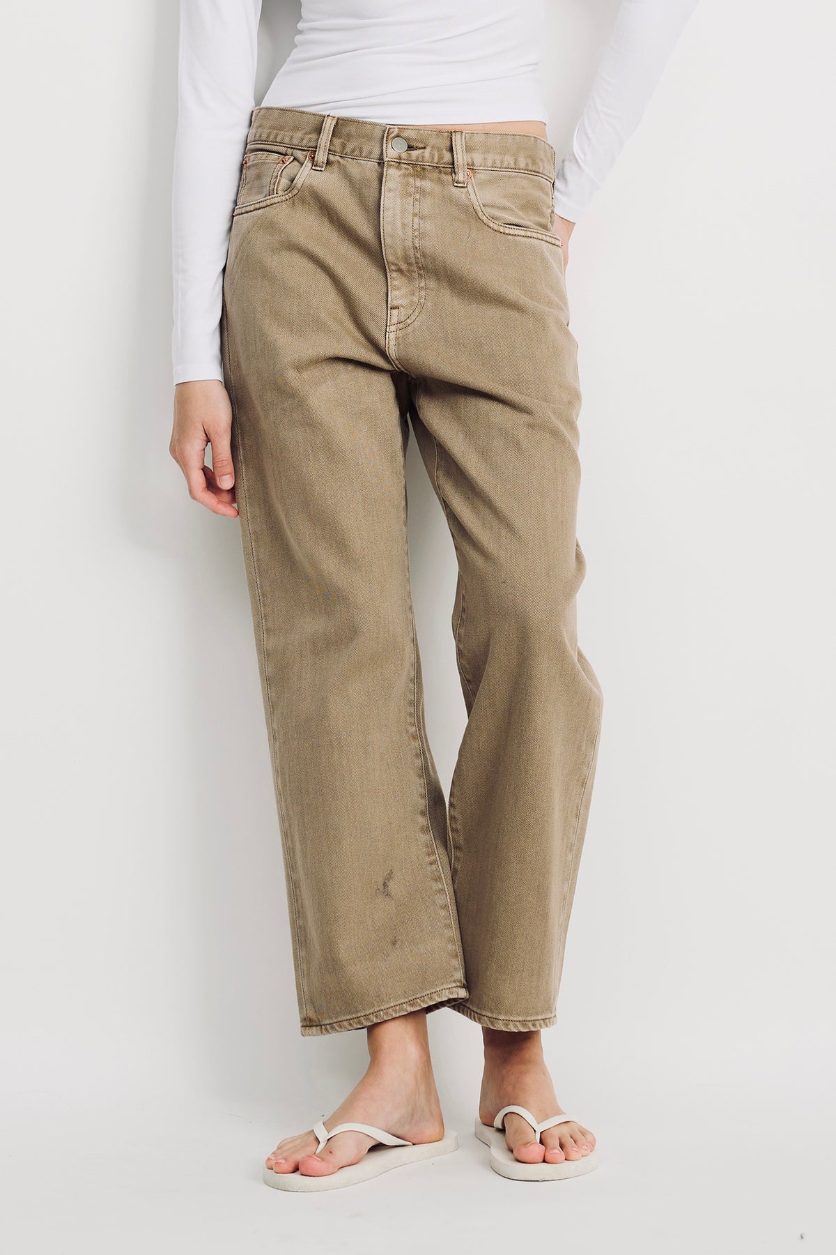 Lucy Boyfriend Jean - Worn Khaki
