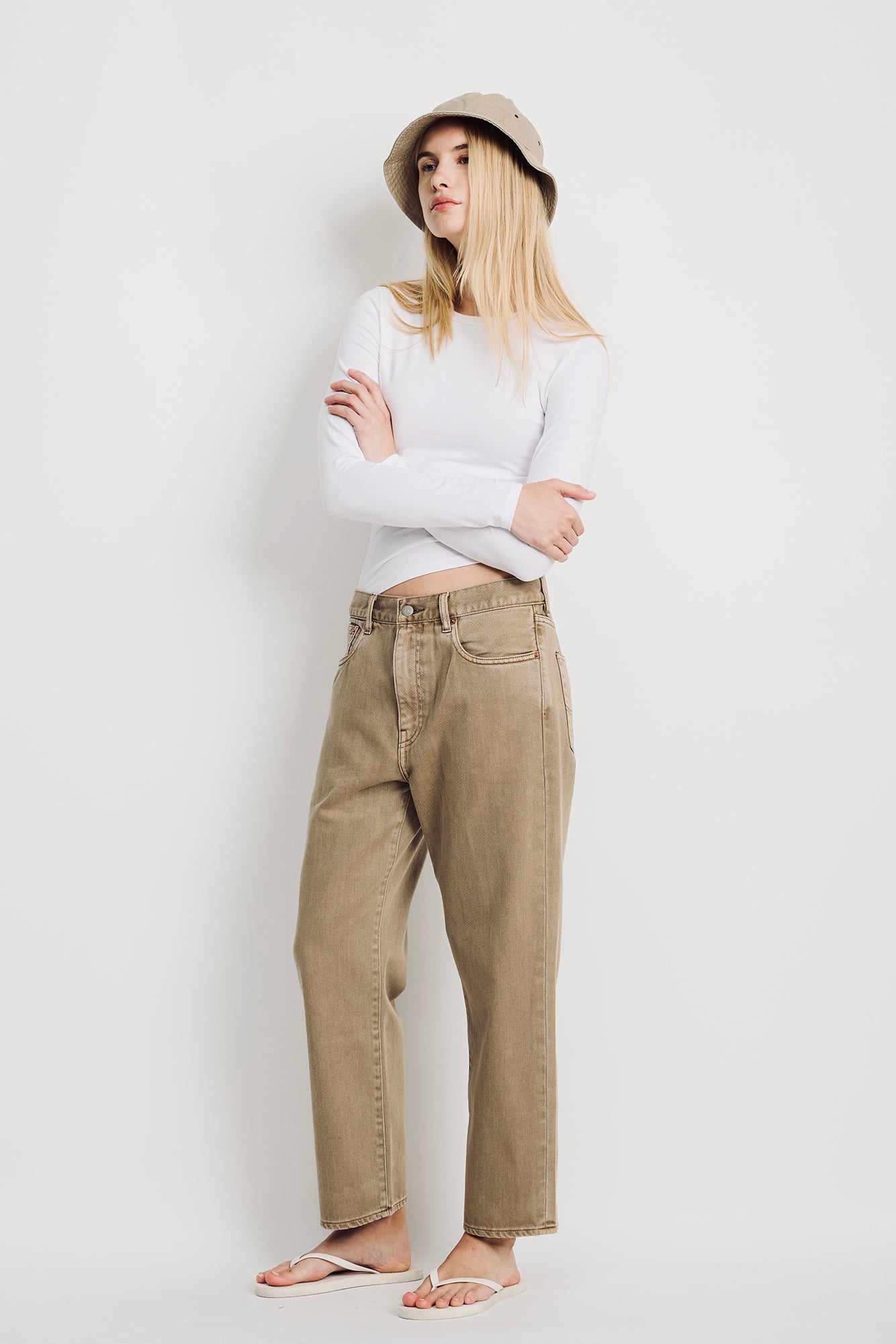 Lucy Boyfriend Jean - Worn Khaki