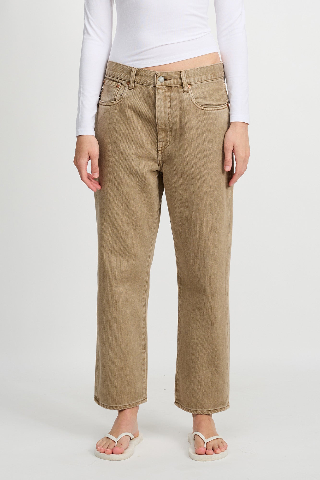 Lucy Boyfriend Jean - Worn Khaki
