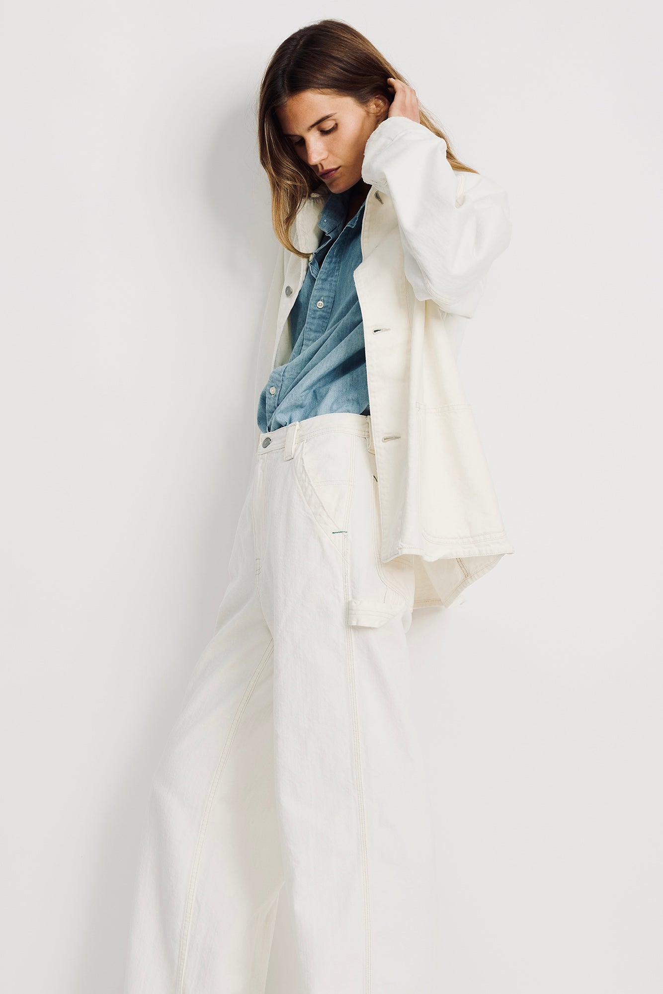 Payden Relaxed Carpenter Jean - Vintage Cream White - denimist